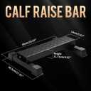 Steel Standing Calf Raise Platform, Anti-Slip Block for Leg&Squat