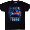 Liquid Blue Men's Plus-Size Pink Floyd Dark Side Space Short Sleeve T-Shirt 4XL