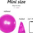 2 x Fsadwnn Small Pilates Exercise Ball - 9 Inch Core Training Ball with Pump, Barre & Yoga Workout (Pink)