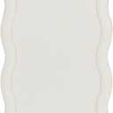 Slim Fit Case for iPhone 6 and iPhone 6S 4.7-Inch, Wave Frame, Cute Soft TPU Thin Protective Phone Cover for Women, Creamy White