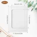 20 Pcs Paper Photo Frames, 4x6 Inch White Picture Display Holders, Hanging Photo Display Banner, Cardboard Picture Frames with String and Clips for Home, Office, Wedding, and Party Decor