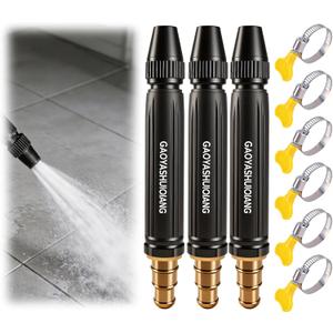 3PCS Home high-Pressure car wash Water Gun with Booster Nozzle, Multifunctional Watering Plants & Vegetables and car Washing