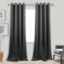 KOUFALL 132 Inch Curtains Long,Blackout 2 Panels Set Grommet 11 FT Room Darkening Tall Curtains for Living Room,Dark Grey, 