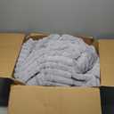 Smoofy Fluffy King Size Comforter Set 3 Pieces - Light Grey Fleece Fluffy Comforter Set, Luxury Fuzzy King Bedding Set, Soft King Bed Set All Season, Heavy Faux Fur Comforter with 2 Pillow Cases