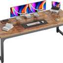 PRAISUN 63 x 24 Inch Computer Desk, 0.95'' Thicker, Duty, Rustic Brown