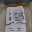 3 Tier Side Table Night Stand, Narrow End Table with Display Shelf, Small Bookcase Bookshelf, Simple Bedside Table Storage Rack for Bedroom, Living Room, Office, Bathroom, White