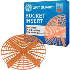 Grit Guard The Original Orange Bucket Insert - 10" Diameter Car Wash Bucket for Car Washing, Detailing Compatible with 3.5, 4, 5 and 6 Gallon Buckets