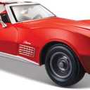 Maisto Model Compatible with Chevrolet Corvette 1970 RED 1:24 DIECAST MI31202R