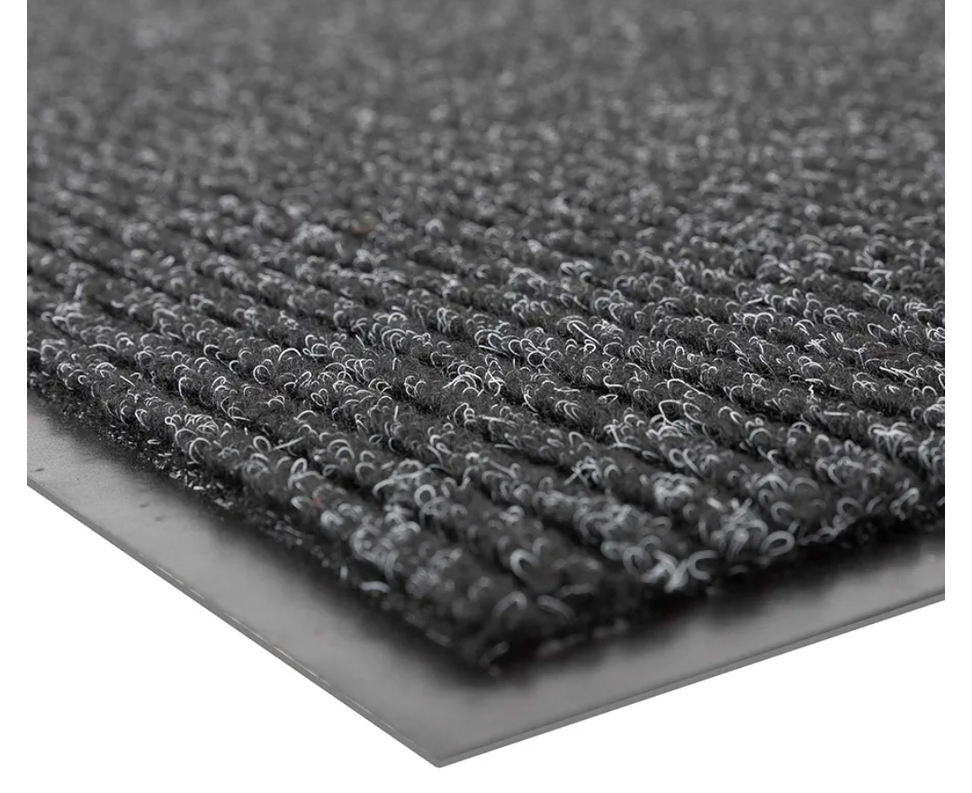 Notrax 109 Brush Step Carpeted Indoor/Outdoor Entrance Mat for Home or Office, 4' x 6', Absorbent Slip Resistant Heavy Duty Entry Mat, Charcoal, 109S0046CH