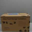 Skroam 5-Packs 36OZ Glass Food Storage Containers with Lids Airtight, Glass Meal Prep Container for Lunch, Pantry Organizers and Storage, Glass Lunch Boxes for Freezer to Oven Safe, Leak Proof