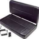 Rugged Ridge | Seat, Rear, Fixed, Black | 13461.01 | Fits 1955-1995 Jeep CJ & Wrangler YJ