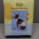 Comfortable Male Dog Diapers - 30-Pack Super Absorbent Disposable Male Dog Wraps- FlashDry Gel Technology, Wetness Indicator Doggie Diapers- Leakproof Belly Wraps for Incontinence, Excitable Urination