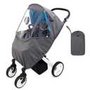 Miracle Baby Stroller Rain Cover, Universal Stroller Cover for Rain, Baby Travel Weather Shields Windproof and Waterproof, Protect from Dust and Snow, Stroller Accessories (Grey)