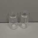 Aquach Double Wall Glass Cup 16oz 2pcs, Clear Insulated Coffee Drinking Glasses, Single Mouth/Double Body