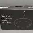 10 Inch Titanium Pans for Cooking, Titanium Frying Pan with Lid