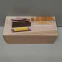 Butter Dish with Magnetic Lid, Acacia Wood Butter Keeper With Knife, Detachable Butter Container With Cover For Countertop Refrigerator