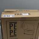 PEPE Mobility - Raised Toilet Seat for Seniors with Lid 6 inch (Fits Round and Elongated up to 15" Wide), Handicap Riser