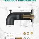 Tub Spout with Diverter, Bathtub Spout for Hand Shower,Matte Black