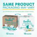 Pampers Sensitive Baby Wipes, Water Based, Clinically Proven, Hypoallergenic, and Unscented for Babies, 1008 Wipes Total (18 Flip-Top Packs)