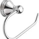 Moen Preston Collection Chrome Single Post Toilet Paper Holder, Wall Mounted Hanging Toilet Tissue Holder, DN8408CH (2-3/8 x 6-1/2 Inch)
