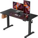 ErGear Height Adjustable Electric Standing Desk, 47.2 x 23.6 Inches Sit Stand up Desk, Memory Computer Home Office Desk with Two-Piece Desktop (Carbon Fiber Black)