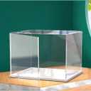 Openable Clear Acrylic Display Case-Assemble Countertop Box with White Base,Dustproof Protection Showcase for Action Figures Toys Collectibles (45x20x30cm/18x8x12inch)