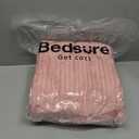 Bedsure GentleSoft Heated Blanket Electric Throw - Soft Ribbed Flannel Electric Blanket, Heating with 4 Time Settings, 6 Heat Settings, and 3 hrs Timer Auto Shut Off (50x60 inches, Pink)