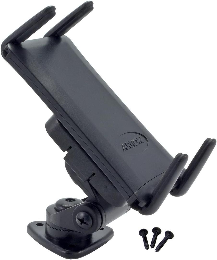 ARKON Mounts Adhesive Phone and Tablet Car and Truck Mount | Universal Phone Holder | Adhesive or Drill Mount | Compatible with iPhone, Galaxy, Note, Pixel, and more
