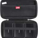 Hermitshell Hard Travel Case for Samsung T7 / T7 Touch Portable SSD 1TB 2TB 500GB USB 3.2 External Solid State Drive (Case for 3 Hard Drives, Black)