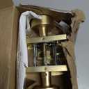 Mega Handles Laura Passage Door Knobs - 1 Pack Reversible Interior Door Knobs, Heavy Duty Passage Gold Door Knob for Closet & Hallway, No Lock, Fits All Standard Door Sizes - Satin Brass