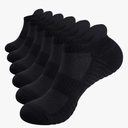 TANSTC Mens Socks, 3 Pairs Anti-Blister Cushioned Breathable Cotton Athletic Ankle Running Sports Sock