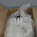 RACETOP White Paper Bags with Handles Bulk 8"x4.5"x10.8" 100Pcs Gift Bags Medium Size, White Gift Bags with Handles, Gift Bag Bulk for Retail, Party, Shopping, Merchandise