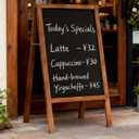 A-Frame Chalkboard Sign 40"x20" Magnetic Double‑Sided Sandwich Board