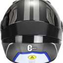 Full Face Motorcycle Helmet for Adults with DOT Approved, Lightweight Aerodynamic Street Bike Helmet for Men and Women, Three Layers Protection