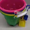 8 Inch Large Sand Beach Buckets Pail with Beach Shovels,Sand Bucket Water Bucket for Beach Fun Great Summer Party Accessory