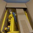 Mop Bucket with Wringer, 22 Qt (5.5 Gallon), Floor Cleaning, Handle, Wheels, 16.5" L x 10.6" W x 26.4" H, Yellow,Plus One Cotton Mop
