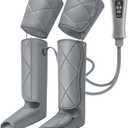 RENPHO Leg Compression Massager, Leg Massager Calf Massager for Circulation and Pain Relief, Effective for Father Mother Reduce Swelling, Grey (Gray)
