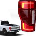LED Tail Lights Compatible with 2020 2021 2022 Ford F250 F350 Super Duty Rear Light Accessories with Blind Spot Module Not Included Replace LC3Z13405E (LED Left Driver Side)