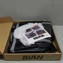 IGAN Small Inverter Generator Tent Cover While Running, Compatible for Honda and Most 1000~2300 Watts Generators, Portable Outdoor All-Weather Tarpaulin Cover for Rain, Black