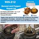 For Febco 765-1 Repair Kit, 765 1" & 1-1/4" Model, 905-212 Bonnet Poppet Repair Kit & 905-052 Check Valve Assembly & Canopy for Febco 765-1 inch & 1-1/4 inch Backflow Preventer and Vacuum Breaker