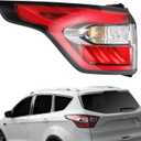 Dasbecan Left Driver Side Tail Light Assembly with Bulb Compatible with Ford Escape Kuga 2017 2018 2019 Brake Rear Lamp