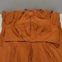Dres Long Maxi Prom Dress A Line Wedding Party Dress Chiffon Maid of Honor Dress Burnt Orange, Size 14