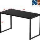 SHW Mission 40x20-Inch Home Office Computer Desk, Black