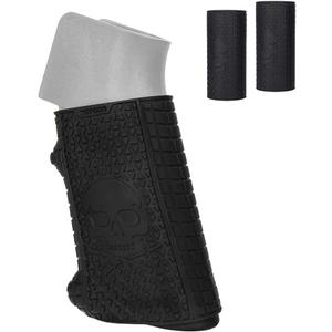 Universal Tactical Grip Sleeve 2 Pieces Handall Full Size Rubber Grip Glove,Black