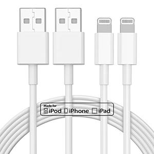 2pack 3ft iPhone Charger, [Apple MFi Certified] iPhone Charger Cord 3 ft, Apple Lightning to USB Cable, 3 Foot Fast Charging Cords for iPhone Charger 14/13/12/11/13 Pro/13 Max/X/XS/XR/XS,White