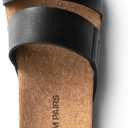 DREAM PAIRS Women's Platform Slides Sandals Comfortable Arch Support Two Strap Slip On Fashion Beach Wedge Sandals, US 7