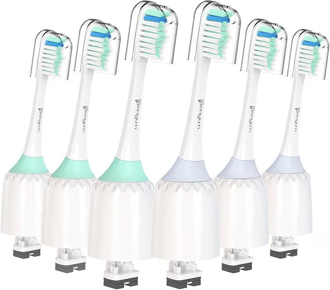 Toothbrush Heads for Philips Sonicare Replacement Heads for E Series, 6 PCS
For Philips Sonicare Toothbrush Heads Essence, Xtreme, Elite, Advance, for Phillips Sonic Care Electric Screw-On Brush Head