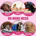 Dono Disposable Dog Diapers Female, Super Absorbent Doggie Diaper, Rapid-Dry Gel Technology Puppy Diapers, Leak-Proof Fit for Cat Doggy in Heat, Excitable Urination, Incontinence, XX-Small