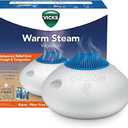 Vicks Warm Steam Vaporizer & Humidifier 1.5 Gallon Tank for Small and Medium Rooms, Night Light, Works with VapoPads and VapoSteam