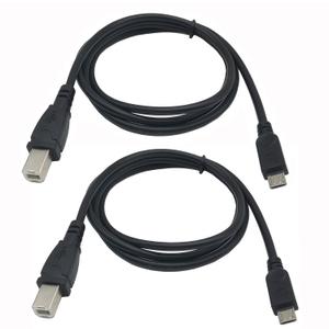 Micro USB to Printer Cable,2PCS Micro USB 5pin Male to USB Type B Data and Charge Cable,Android Phone pc to Printer,Scanner,Electronic midi Piano,Etc.(1M/3.3Feet)